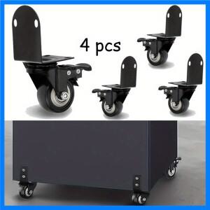 4pcs 가구 캐스터 휠 나이트 스탠드 범용 롤러 슬라이더 방향 풀리 자동 조향 이동 슬라이딩 캐스터 휠
