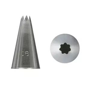 케이크장식 생크림 모양깍지 소형 18번 별모양깍지 별모양깍지 베이킹깍지