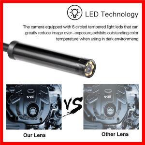 7.0mm 5.5mm 방수 내시경 카메라 6 LED 조정 가능한 USB 안드로이드 유연한 검사 내시경 전화 PC 치과 거울