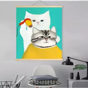 미용실 개업선물 고양이 벽걸이 식당