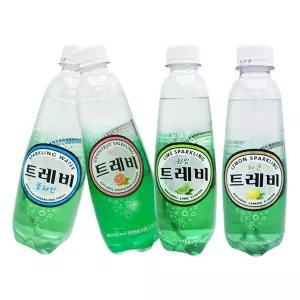 트레비 300ml 20개 플레인 라임 자몽 레몬과일향탄산음료 페트 펫트 음료