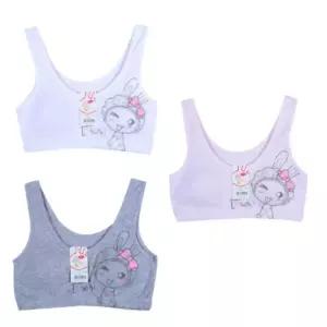 스폰지패드 래빗 주니어 면브라 여고생속옷 청소년 중학생래지어 초등학생 노와이어 라탑 여아 고등학생