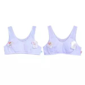 가볍고 시원한 여아 줄무늬 브라 A컵주니어 여고생속옷 청소년 중학생래지어 초등학생 노와이어 주니어탑