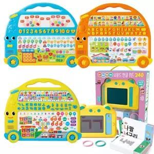 시온티앤지 씽씽 한글 숫자 영어버스 사운드 한글카드240