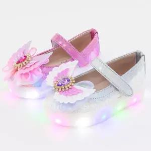 메리 천사 보석 국산 아동 키즈 공주 여아 LED 구두