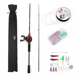 고피싱좌핸들베이트릴루어낚싯대세트오색낚싯줄-WFIZAV9