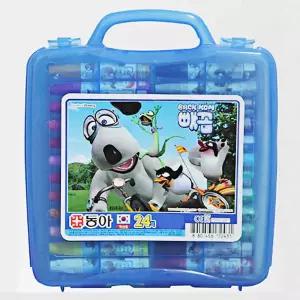 동아 크레파스 24색 남 디자인 랜덤 아24 빼꼼 남아