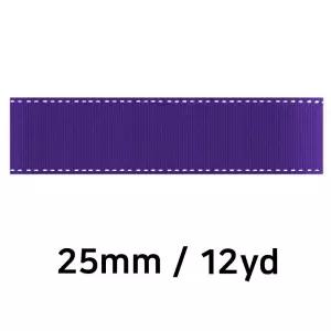 (리본) 골직 스티치 롤 (폭 25mm) (보라)꾸미기재료 포장 장식 선물 만들기 공작놀이 미술