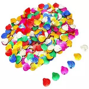 스팡클 조개 약 500g 대용량 벌크 스팽글 공예비즈장식 부자재 미술재료 교구 공작용 신학기 만들기