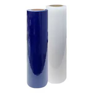 BLEX 보호테이프 투명 청색 500mm x 150M포장필름 래핑 포장랩 파렛트 빠렛 공업용 용품 포장 포장재 스래