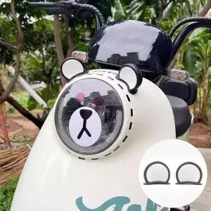 [셀러허브]스쿠터 오토바이 용품 헬멧 곰돌이 귀 귀여운 장식 (S15486222)