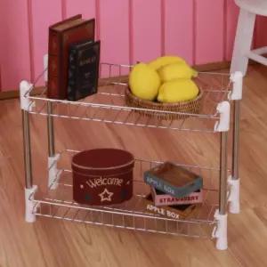 동영나이스 리빙 사각선반(2단)수납용품 소품 욕실 주방 다용도 베란다 가정잡화