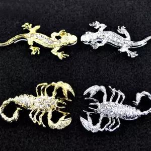 VIP KOZON 포인트 3D 입체 도마뱀 전갈 엠블렘차량용악세사리 용엠블럼 량용 자동튜닝 용품 차꾸 카익스테