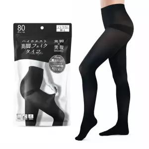 일본 직수입 80데니아 페이크 스타킹 G살비침 가을 간절기 초겨울 레깅스 블랙 80아
