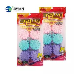 크린스타 향나프탈렌 방충제 뉴플라워 좀약 2포장방제 화장실 방제 소변기방제