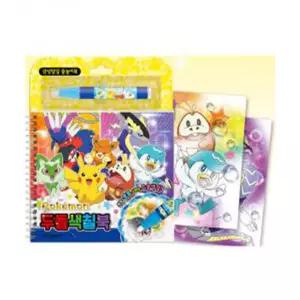 색칠북 학산문화사 두들 포켓몬스티커놀이 장난감 스티커칠 캐릭터 칠스티커 완구 칠공부 칠놀이