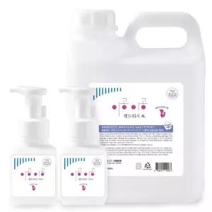 이공 핸드워시 4L 1개+300ml 본품 2개(5가지향) 손세정제 거품 폼제 거품형 세트 물비누 비누
