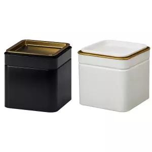 [이케아] BLOMNING 블롬닝 커피/차 보관함 소형 10x10x10cm 티케이스 커피가루통 밀폐용기