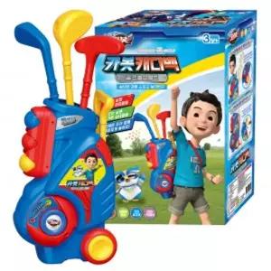 헬로카봇 캐디백 골프놀이 세트 cb-2305 홀인원 실내 실외 스포츠 운동 어린이 장난감썰기 모형썰기 자르기