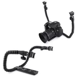 도브테일 플레이트 더블 핫슈 거치대 마이크 스트로보카메라클램프 집게 반사판용품 캠어댑터 연결부품 액