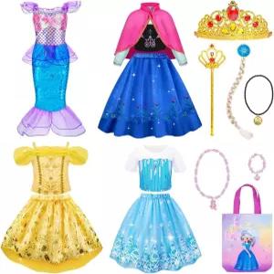 멜랜드 프린세스 여아를 위한 드레스 - 3~8세 생일 크리스마스 선물 디어