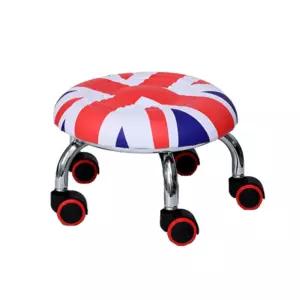 런던 편한좌식 바퀴의자-잉글랜드원형 쿠션 청소 업소용 미니 낮은 작업 앉는