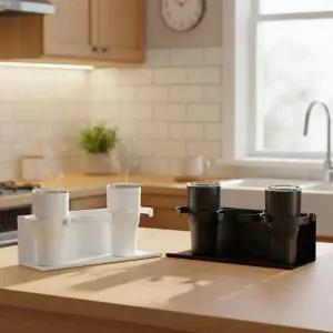 텀블러 거치대 정리대 보관함 자석부착형 무타공 주방 가구 수납 인테리어소품 차량 머그컵 건조대 부착형