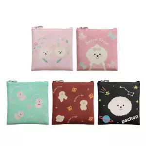쁘숑앤포숑 쁘띠 파우치치 화장품치 소품치 지퍼치 캐릭터치 디자인치 여성치 여자치 다용도치 가방