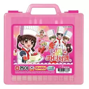 동아연필 크레파스 55색 여일반크레용 아동 유아 학용품 다용도 그리기 칠하기 미술놀이 도구 준비물 크래