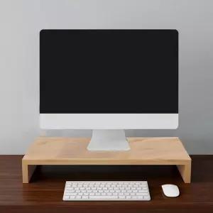 늘솜우드 원목 모니터 받침대 서랍 수납 미니1단선반 다용도 노트북 전시용품거치 데스크정리 사무 거치대