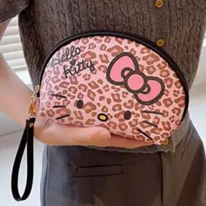 헬로키티 호피 라운드 파우치 103099치 치백 멀티치 소품치 화장품치 치주머니 치가방