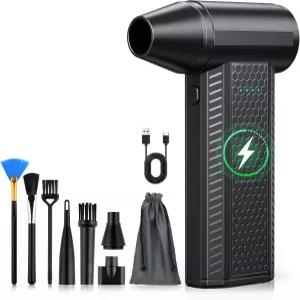 압축 공기 더스터 키트- 송풍기-PC 전기-1300RPM- 캔-키보드 클린카 미니 스노우 블로어-자동차 건조기