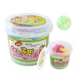 (루미샌드) 모래놀이세트 2L_그린신나는 완구 도구 장난감 찍기 모양틀 모래성 용품 부드러운