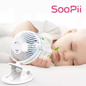 Soopii 클립형 USB 미니선풍기 SF10-CU집게 형선풍기 책상 책상용 탁상 탁상용 학생용 사무실 개인 서큘레