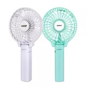 한빛 휴대용 접이식 손선풍기 HV-4803 화이트 민트 계절가전 냉풍기 미니 시원한 핸드형 핸디 판촉상품