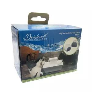 펫세이프 드링크웰 아발론파고다 숯 필터4p급수기정수기 애완견 애완묘 멍멍이