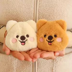 키키쿼카 얼굴형 핫팩인형방한용품 다회용 귀여운 겨울 재사용 전자레인지