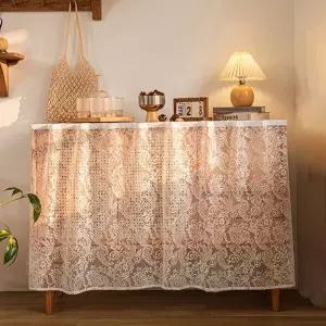 찍찍이 예쁜 가리개 레이스 커튼 주방 베란다 바란스가림막커턴 인테리어 커텐종류 모던하우스 셀프 수납장