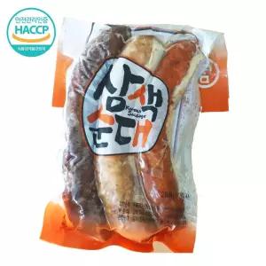 전통 토종 모듬순대 3색 400g야식 간식용 진공 안주 캠핑 냉동 간편 술안주 맛있는