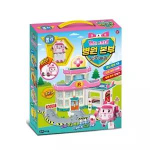 로보카폴리 변신구조대 도로놀이 병원본부 334371 자동차장난감 어린이 우드록