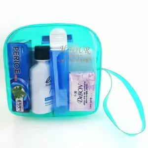 여행용 엘라스틴 샴푸 치약 칫솔 비누 면도기 A호 7종용품세트 정리 목욕파우치 세면치 도구 가방 판촉 도