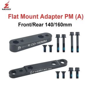 도로 자전거 디스크 브레이크 Aapter 플랫 마운트 PM 전면 140 160mm 후면 로터 어댑터 (볼트 포함) 부품