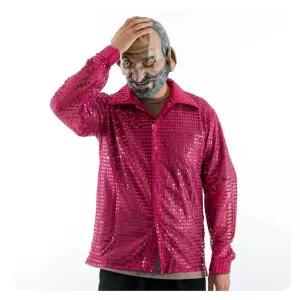 반짝이셔츠 성인푸치샤 스팡클공연복장 파티 행사 트로트