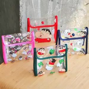 짱구는 못말려 클리어 파우치캐릭터치 화장품치 투명치 파우치 소품가방 소품치 휴대용치 여성치 여행용치