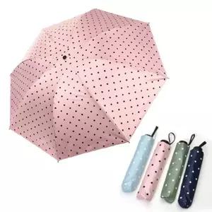 도트 패턴 양산 겸용 우산 4color 스카이접이식3단우 양우 우양 가벼운 자동3단 튼튼한 경량