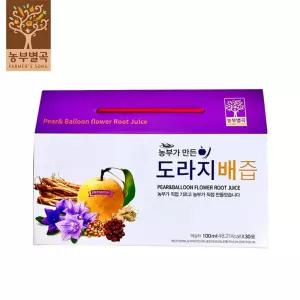 농부별곡 농부가 만든 배도라지즙 100mlX30포설날선물 영양 진액 엑기스 원액 가족 국산 부모님 명절 직원