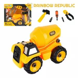PV 조립 중장비 레미콘 세트장난감자동차 공사 미니카