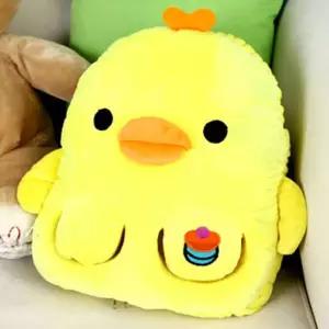 병아리 옐로우 USB 발열쿠션 발난로 손난로 보온 용품 디자인로 USB로 사무실로