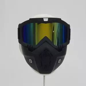 분리형 방풍 고글 마스크 미러골드 바이크 더 딩 스키 라이스포글라스 스츠선 자외선차단 자전거용품 라이