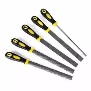 원목용 킹 야스리 5종세트 평면 반달 연마봉 목공줄 미장공구 수공구 작업 야슬이 쇠줄